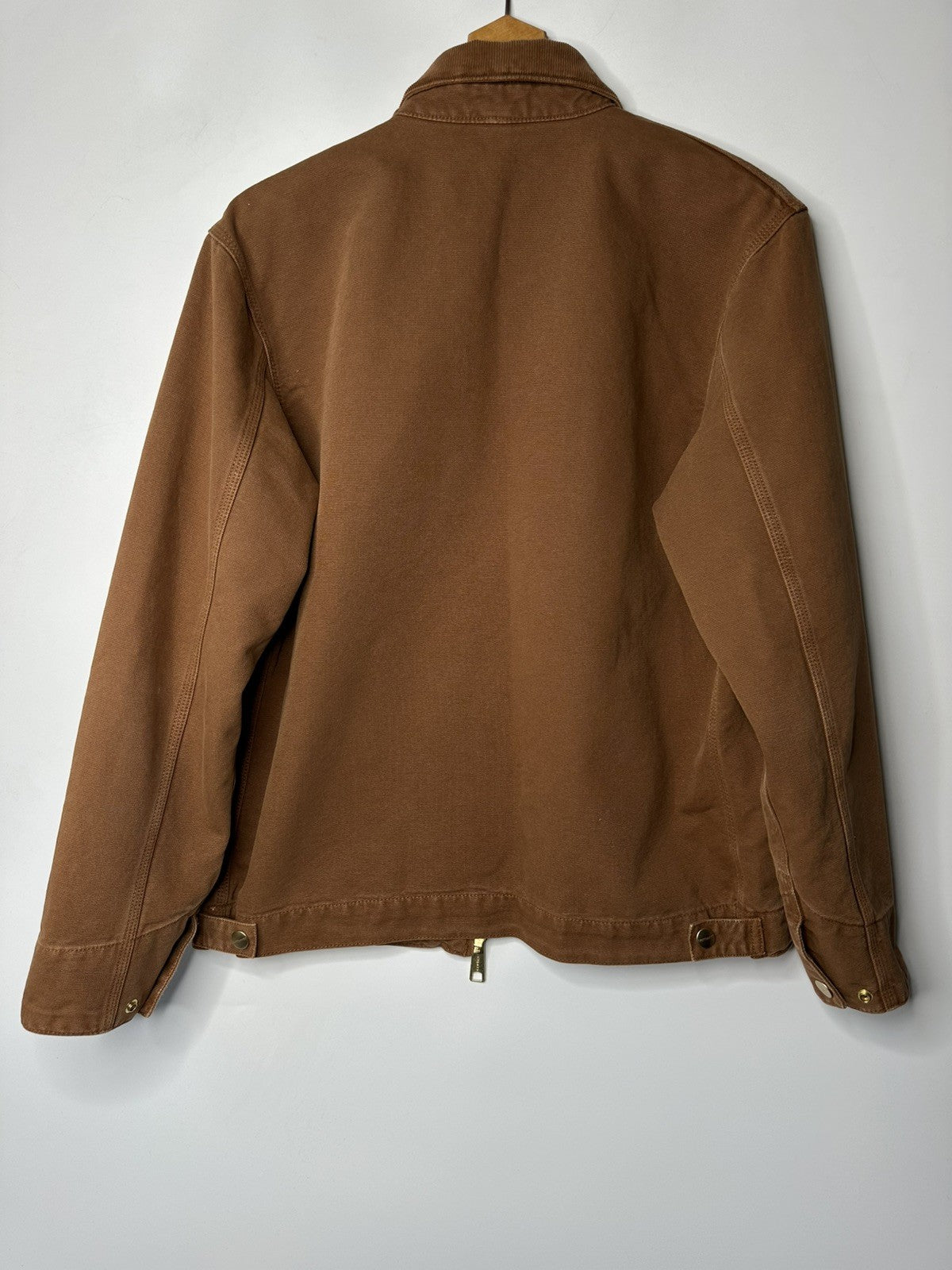 Carhartt Cotton Workwear Jacket Washed Out Brown Mens Medium