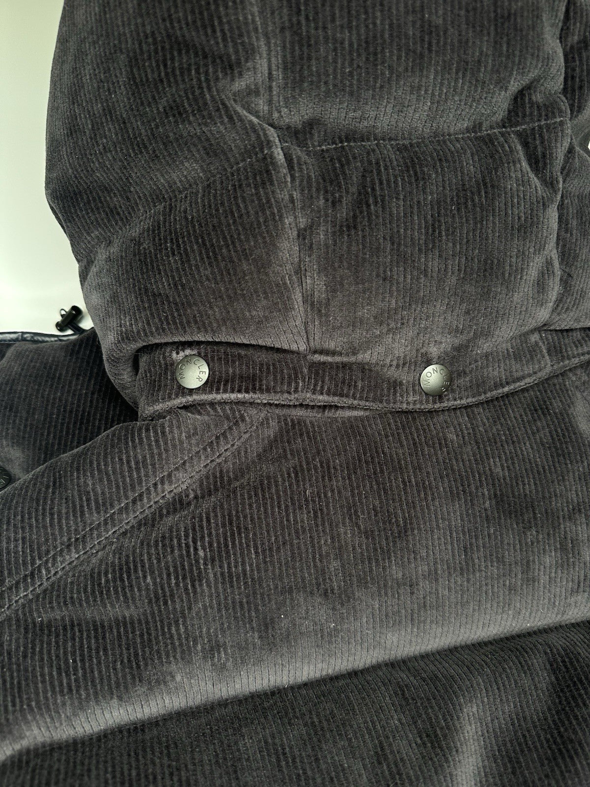 Moncler Maya Corduroy Jacket Dark Navy Size 4 (XL) Mens