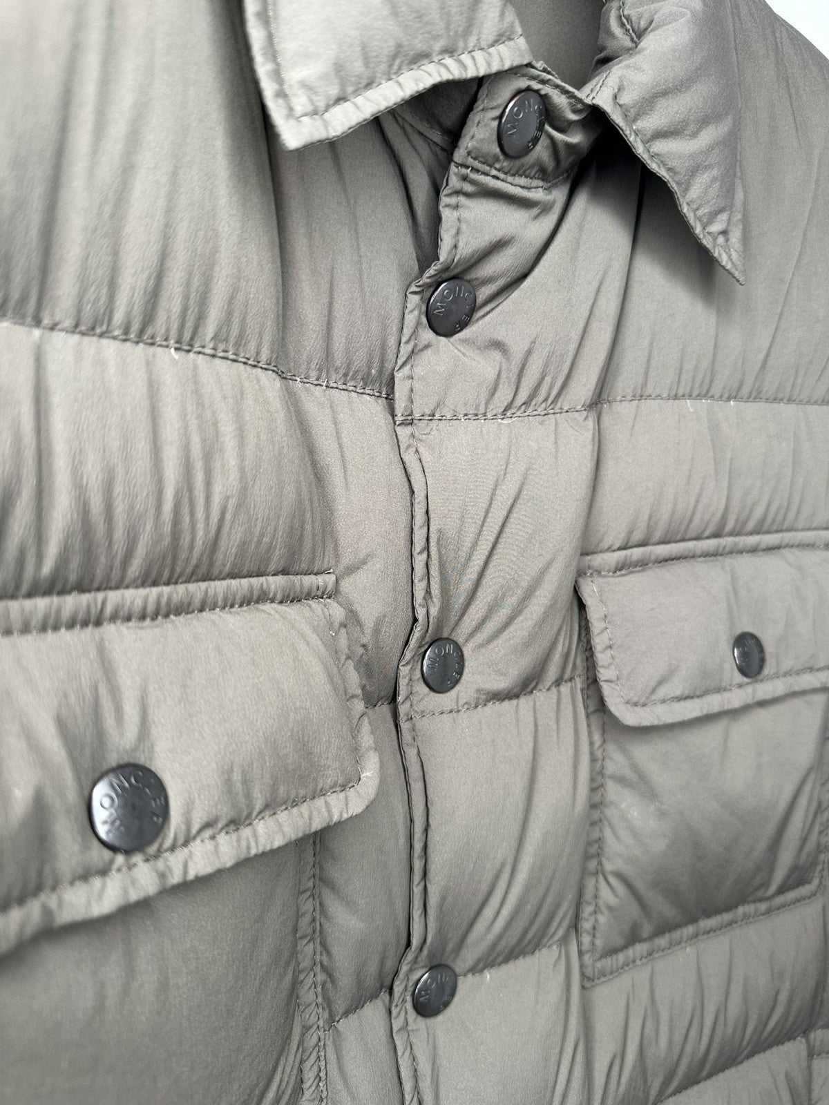 Moncler Luberon Giubbotto Jacket Size 3 (Large) Dark Khaki