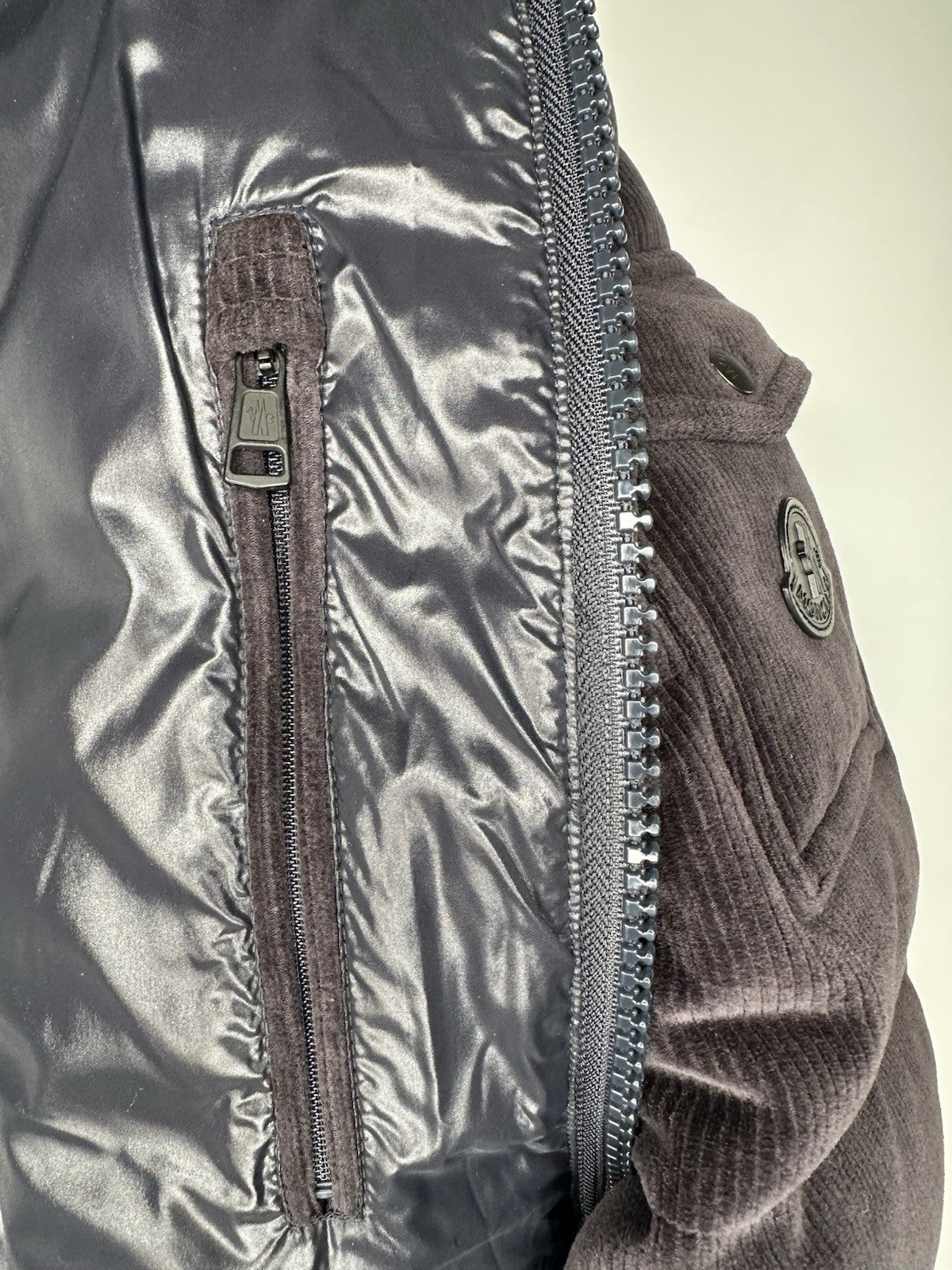 Moncler Maya Corduroy Jacket Dark Navy Size 4 (XL) Mens