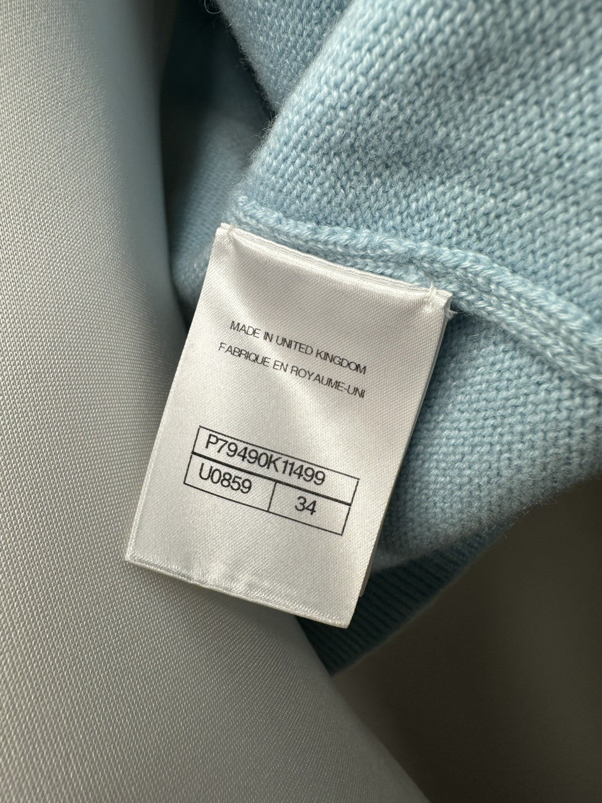 Chanel Cashmere Cardigan Cashmere Blue BNWT