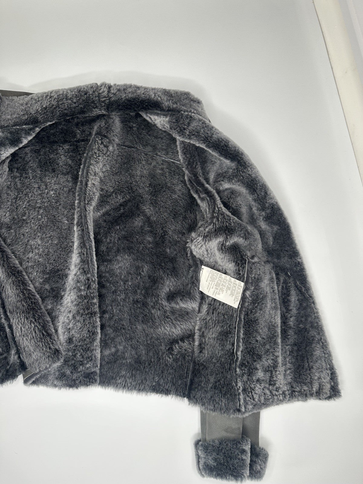 Emporio Armarni Shearling Jacket Grey & Black (& Outer Jacket) Size 46  RRP£4699