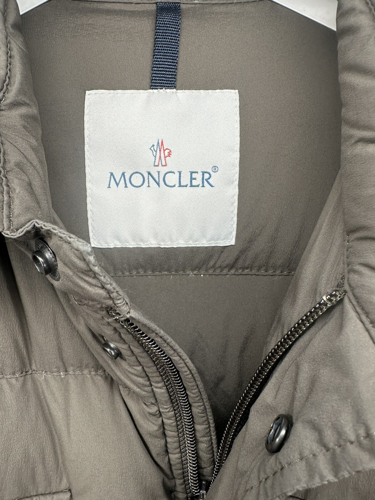 Moncler Luberon Giubbotto Jacket Size 3 (Large) Dark Khaki