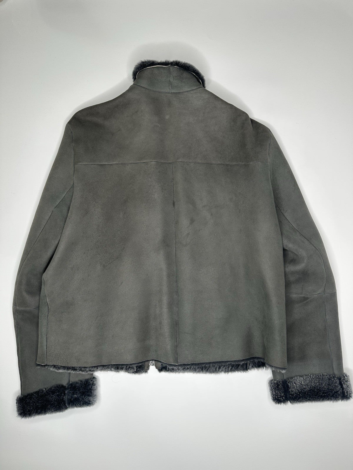 Emporio Armarni Shearling Jacket Grey & Black (& Outer Jacket) Size 46  RRP£4699