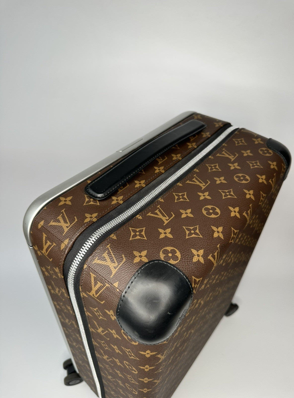 Louis Vuitton Horizon 55 Hand Luggage Carry On Monogram Black & Brown Excellent
