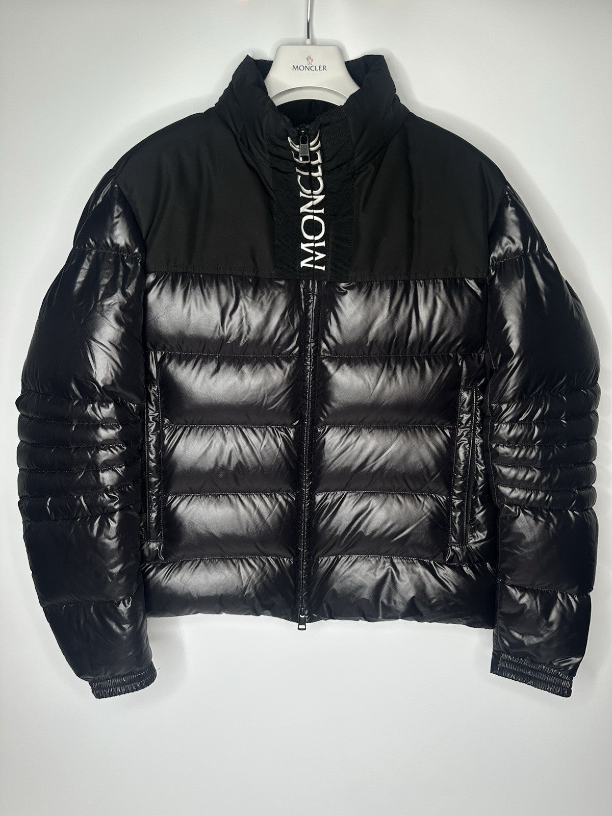 Moncler Giubbotto Bruel Jacket Size 3 / Large Mens Black Immaculate