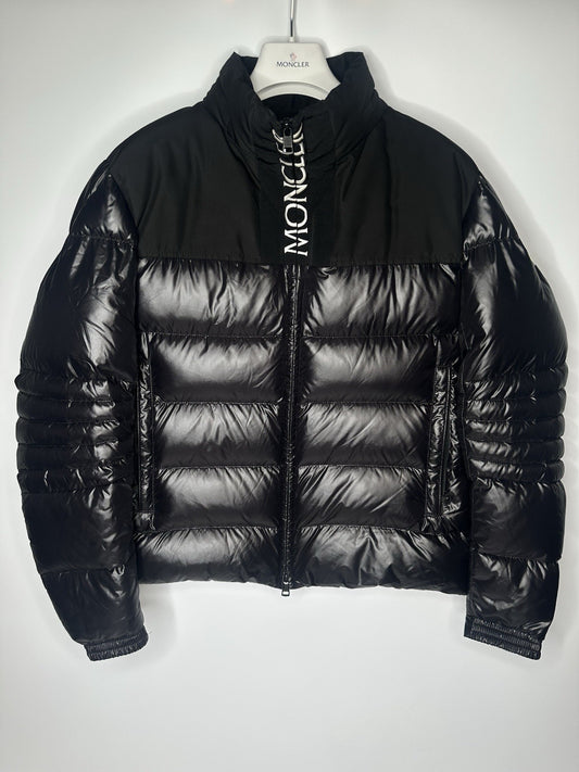 Moncler Giubbotto Bruel Jacket Size 3 / Large Mens Black Immaculate
