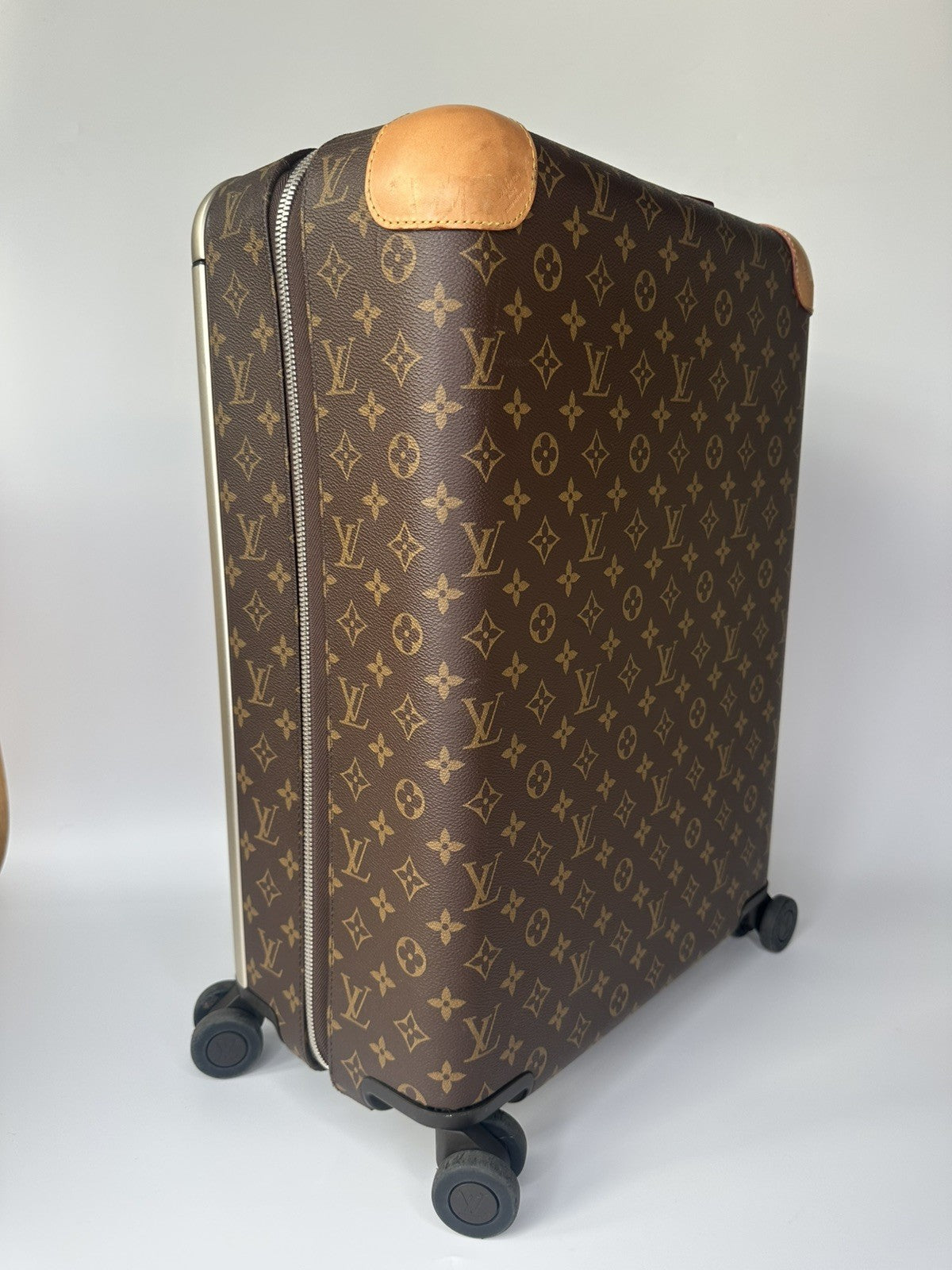 Louis Vuitton Horizon 55 Hand Luggage Carry On Case LV Monogram Brown & Beige