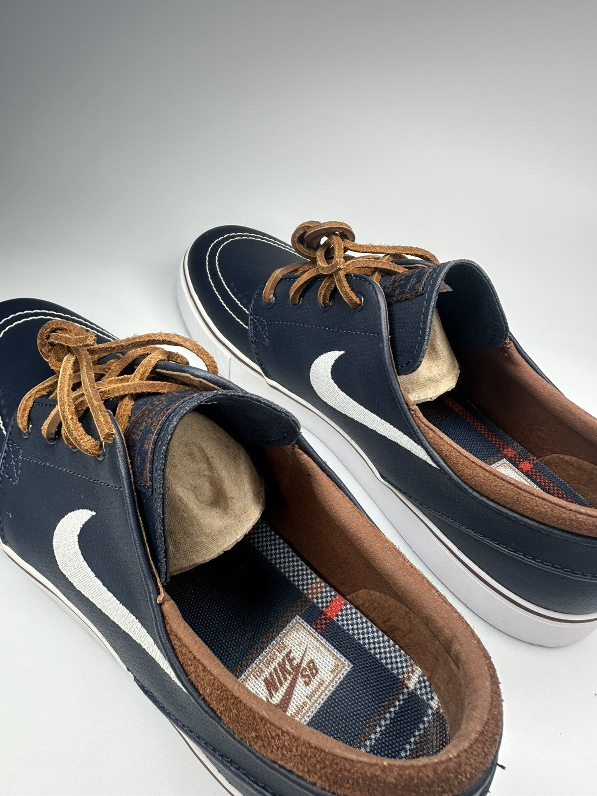 Nike Stefan Janoski Blue Box First Released UK9 EUR44 Obsidian / White Leather