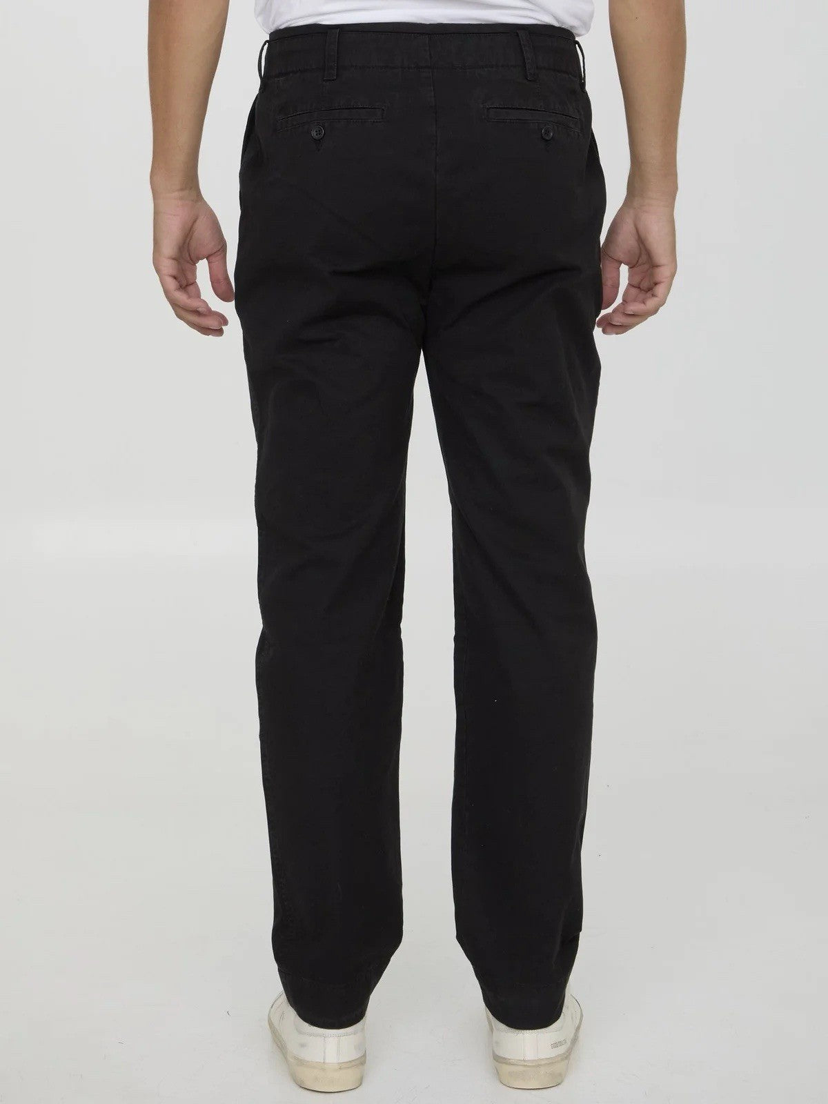 James Perse Rigid Canvas Work Pants Slight Distressed Black / Size 30 / RRP £325