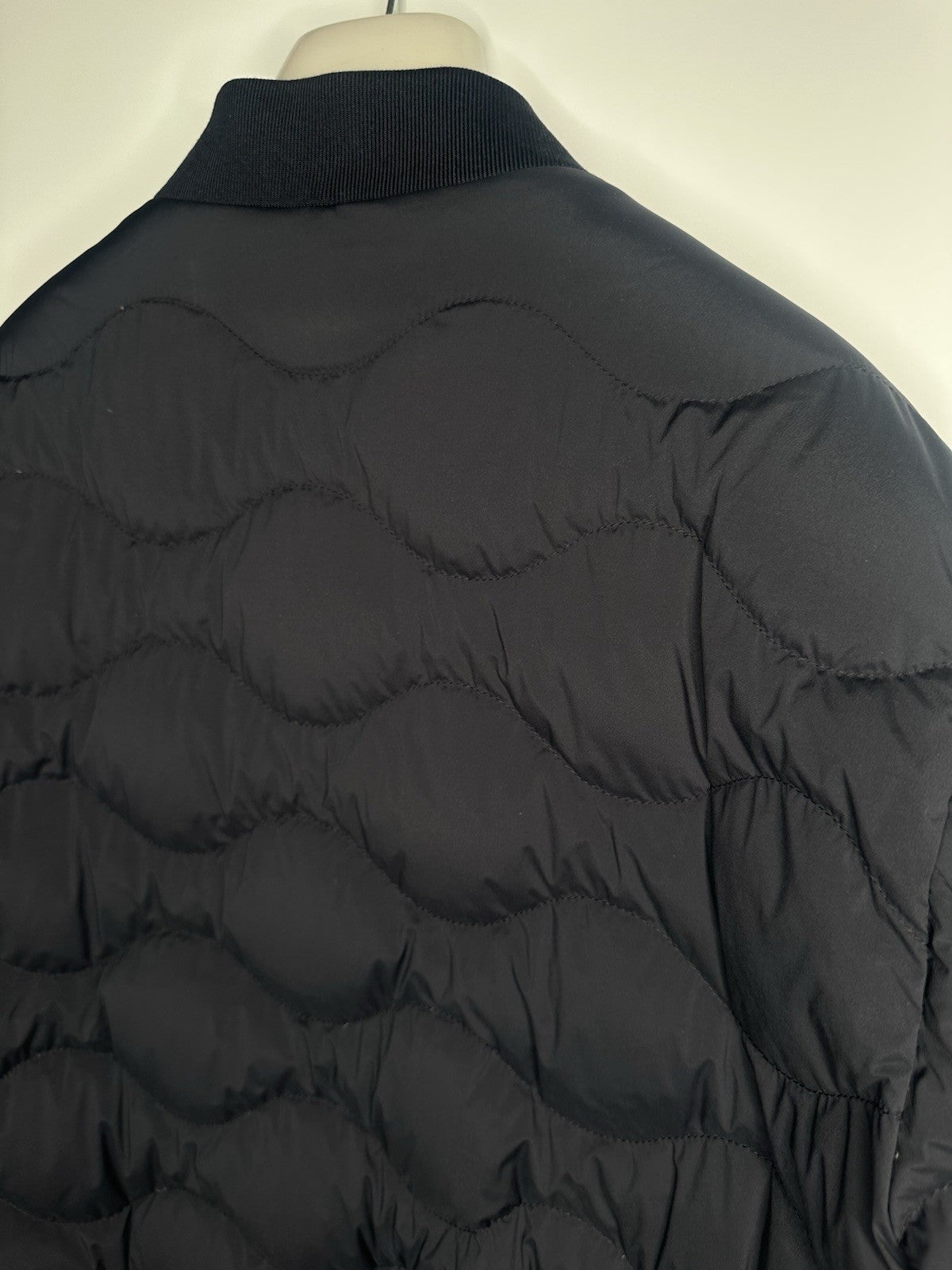 Moncler Giubotto Borely Navy Jacket Mens Size 3 / Large Black Badge