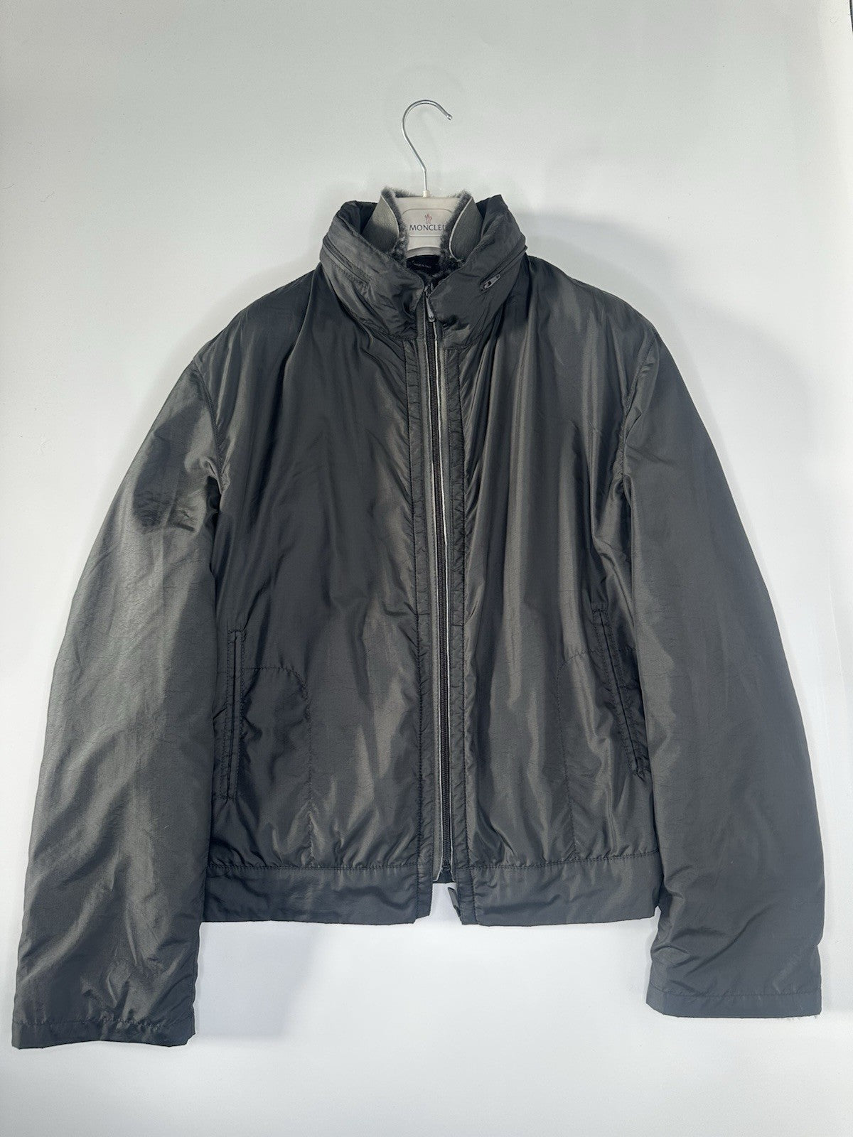 Emporio Armarni Shearling Jacket Grey & Black (& Outer Jacket) Size 46  RRP£4699