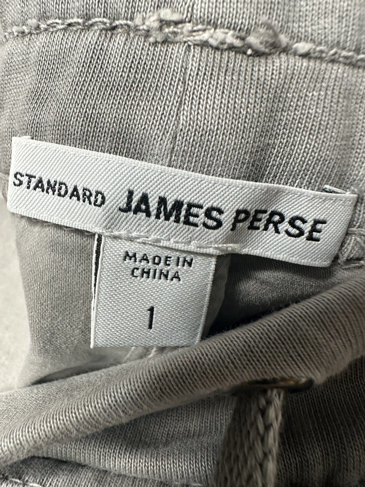 James Perse Mens Chino Joggers Size 1 Gray Drawstring Stretch