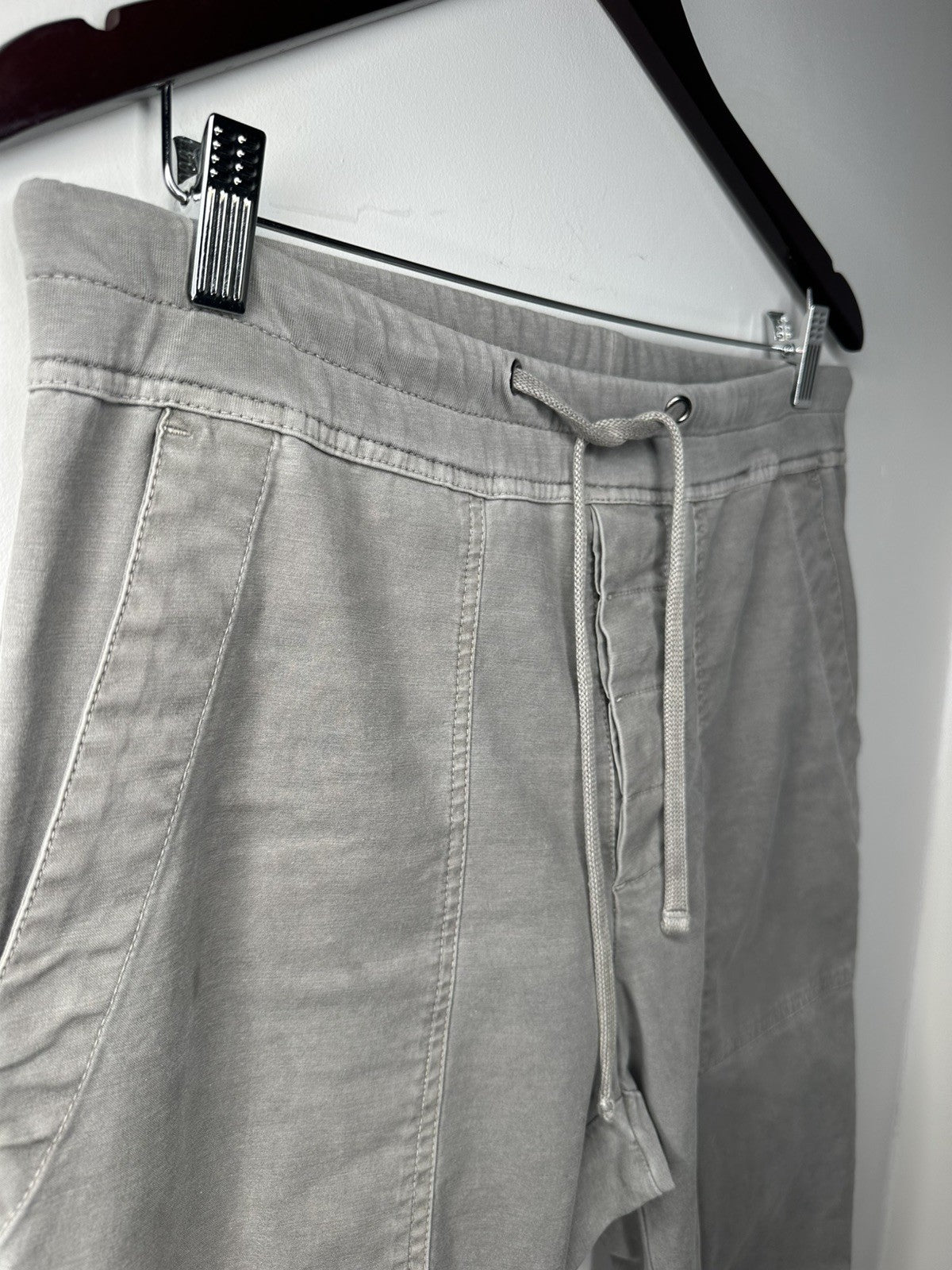 James Perse Mens Chino Joggers Size 1 Gray Drawstring Stretch