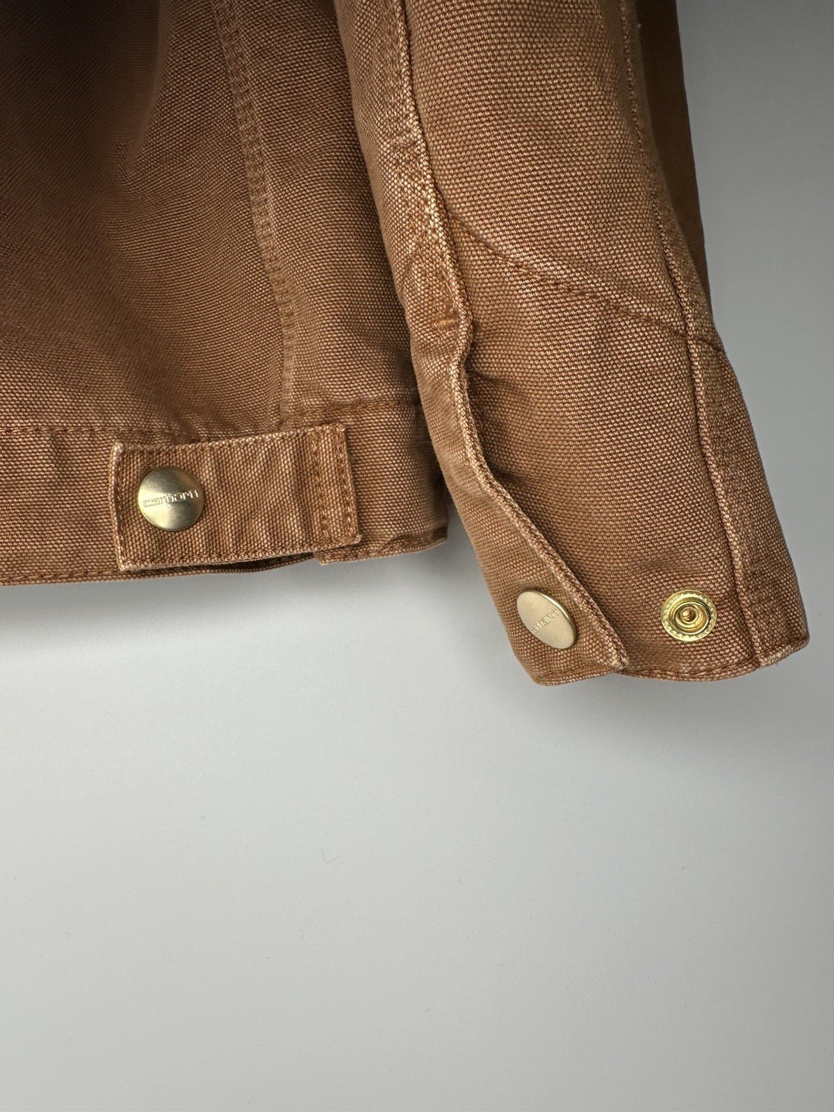 Carhartt Cotton Workwear Jacket Washed Out Brown Mens Medium