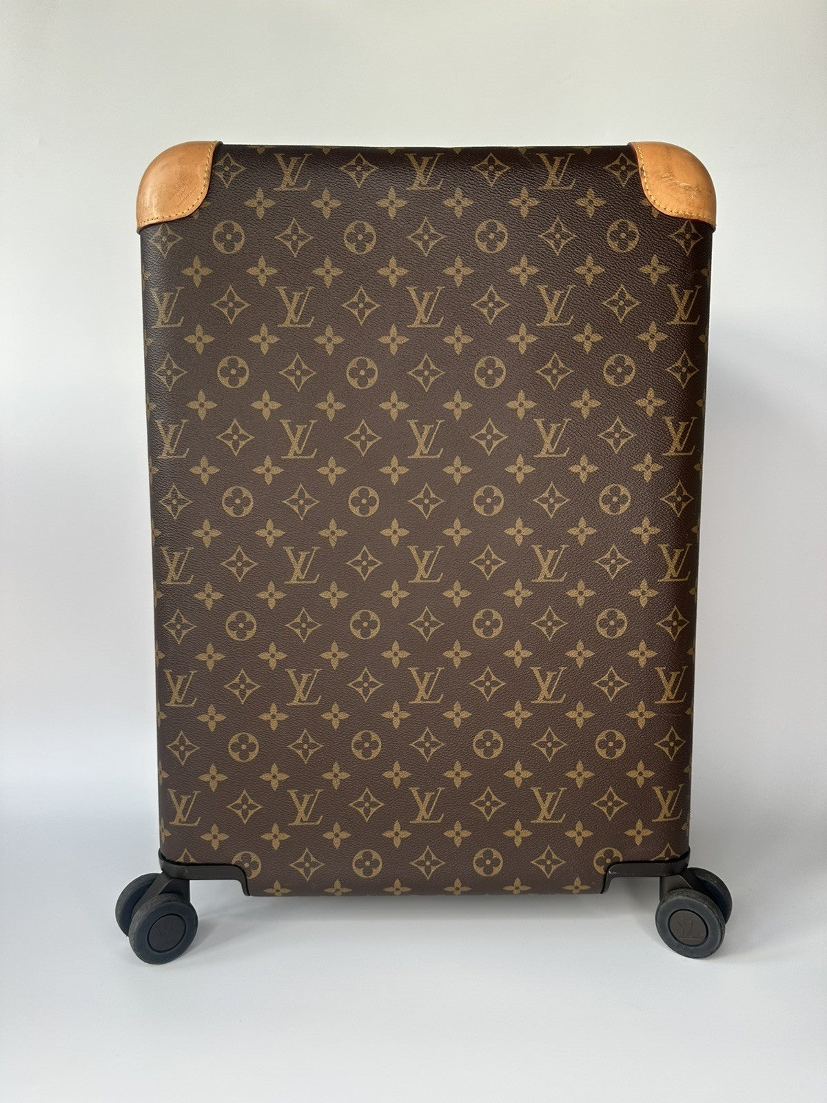 Louis Vuitton Horizon 55 Hand Luggage Carry On Case LV Monogram Brown & Beige