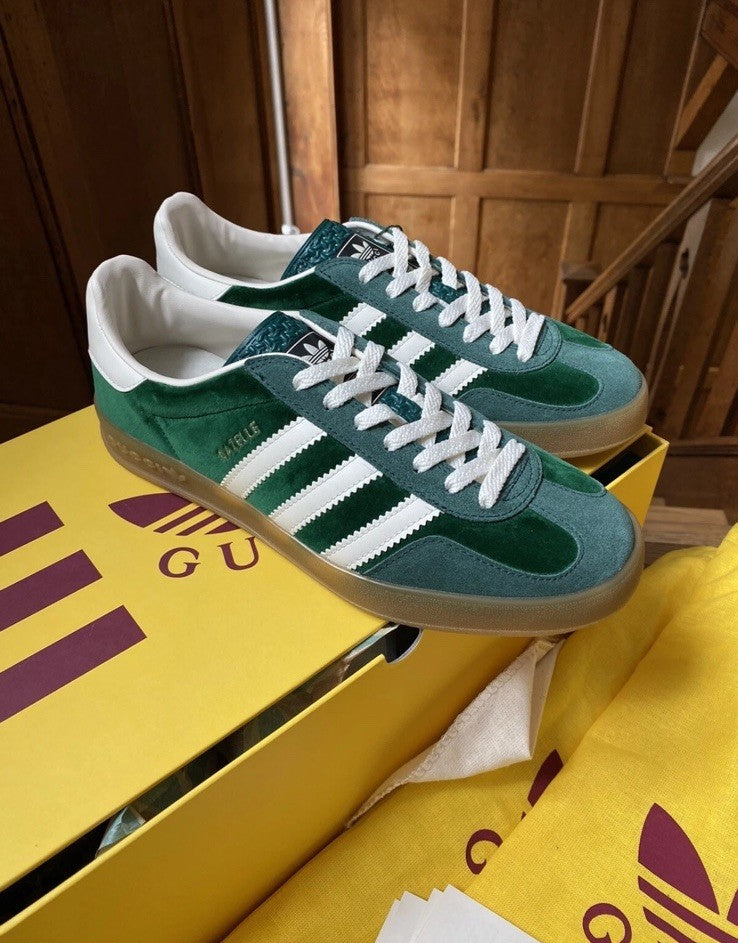 Gucci x Adidas Gazelle Men's sneakers Green UK6 US6.5 Deadstock