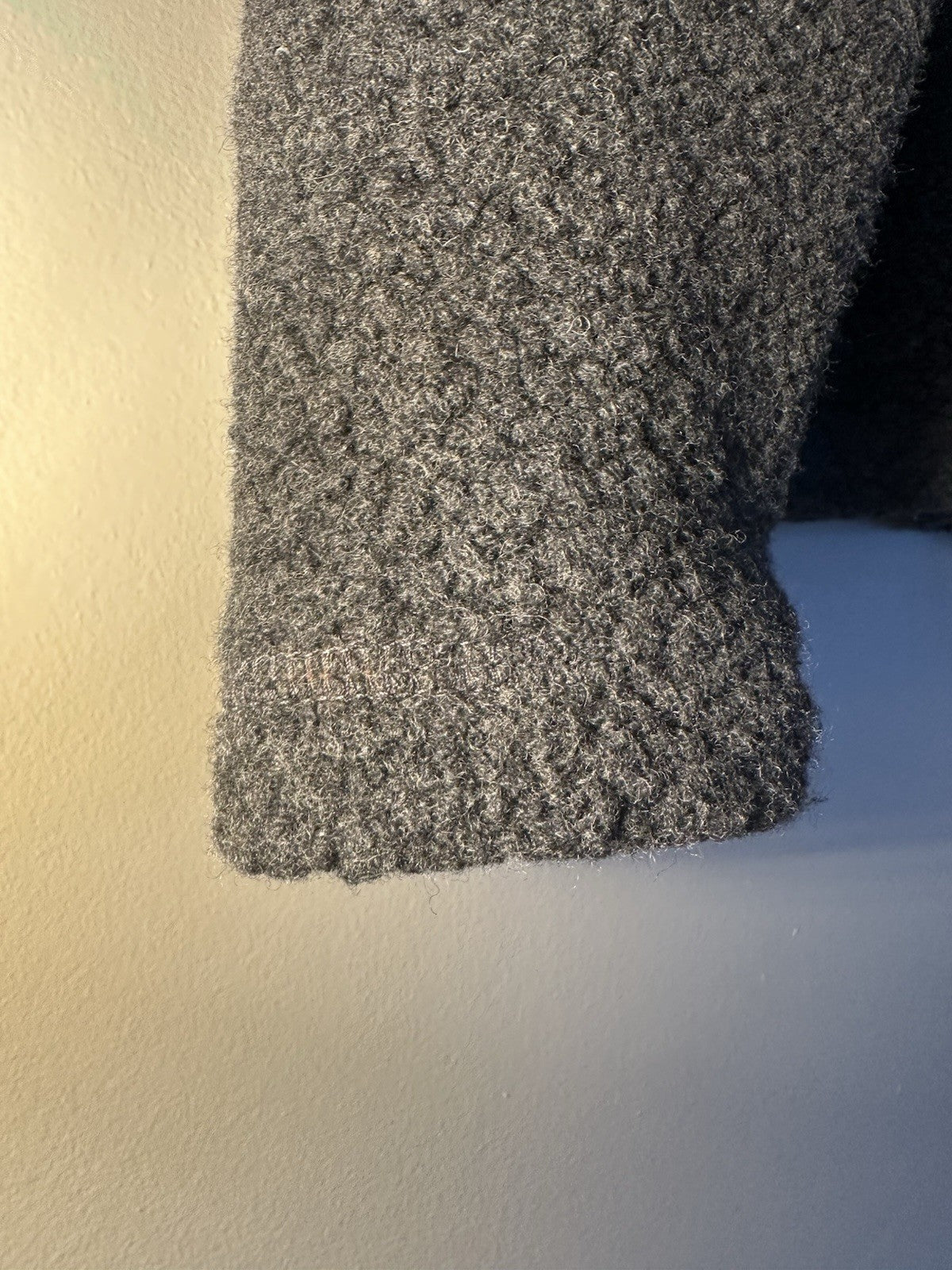 Sunspel Eco Wool Half Zip Fleece Charcoal Melange Medium Mens Immaculate