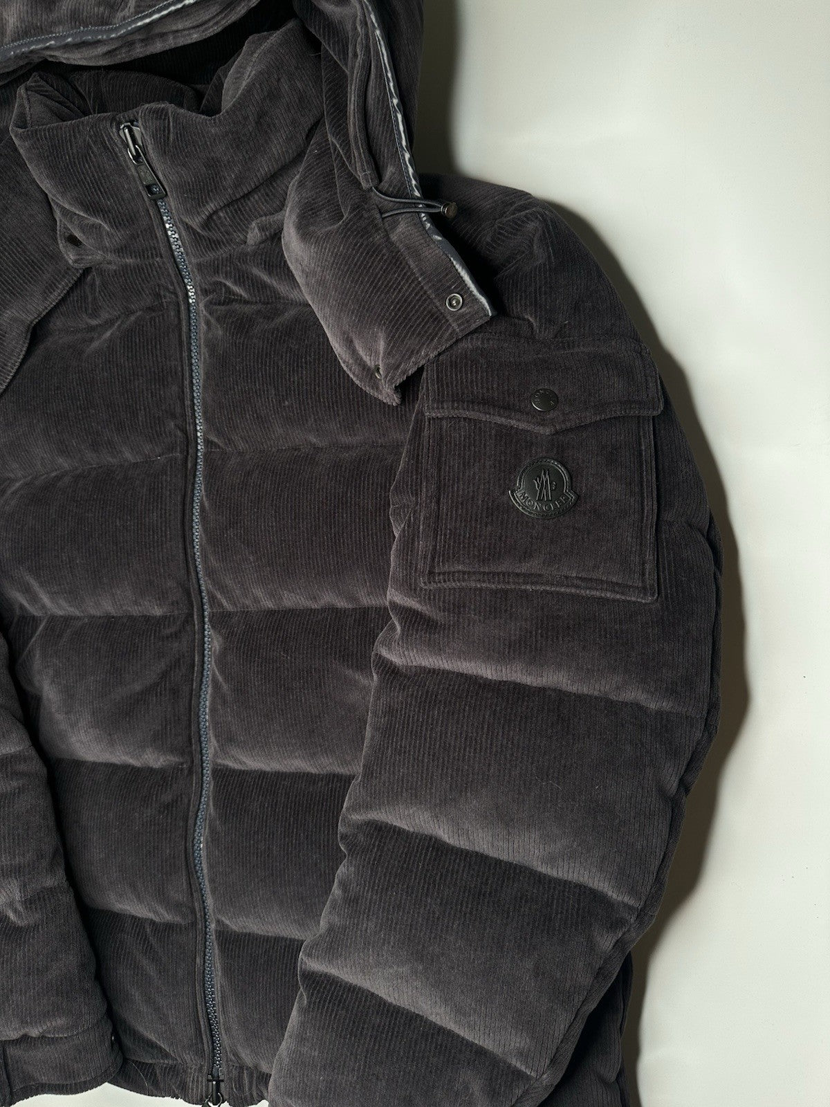 Moncler Maya Corduroy Jacket Dark Navy Size 4 (XL) Mens