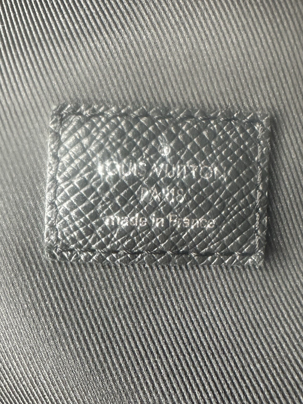 Louis Vuitton Black / Grey Taiga Leather Discovery PM Backpack Bag