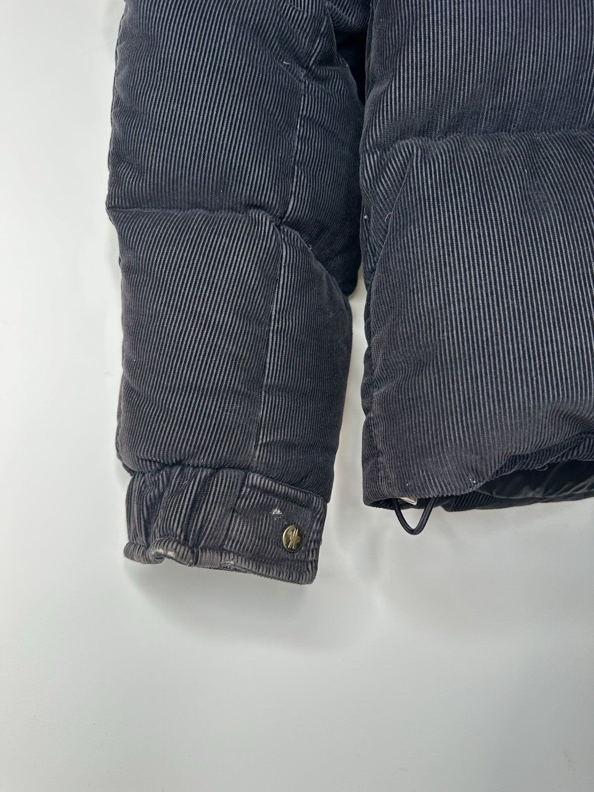 Moncler Frares Giubbotto Jacket Corduroy Navy Blue XS (1) Mens Rare