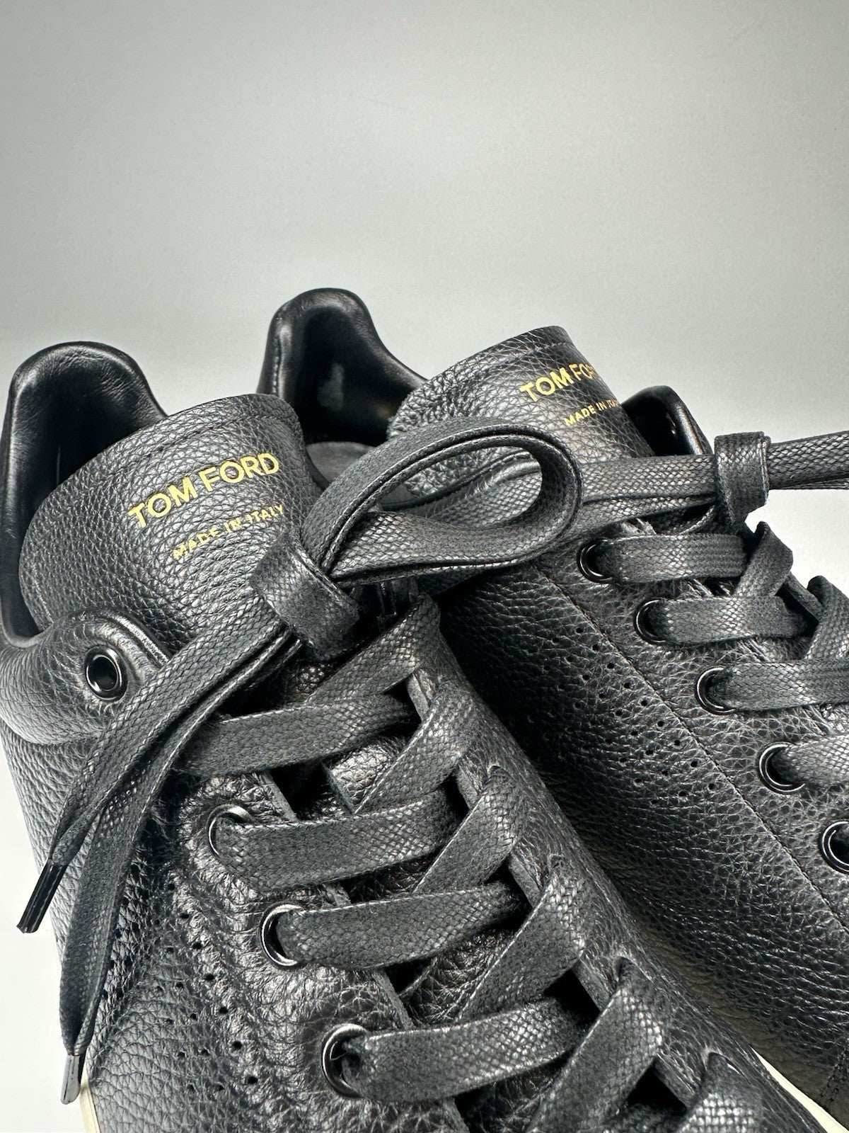 Tom Ford Warwick Black Sneakers Size UK8 US9  EU42 RRP £790