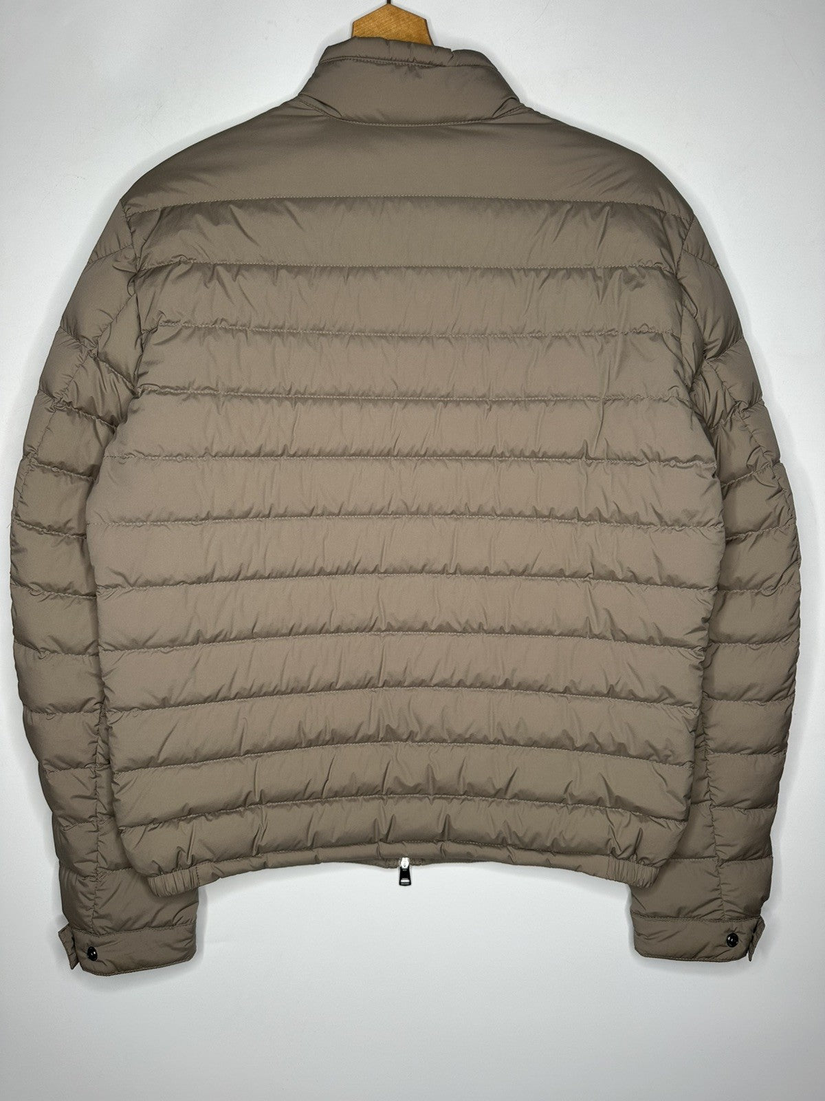 Moncler Acorus Giubbotto Light Khaki Jacket Size 3 (Large)
