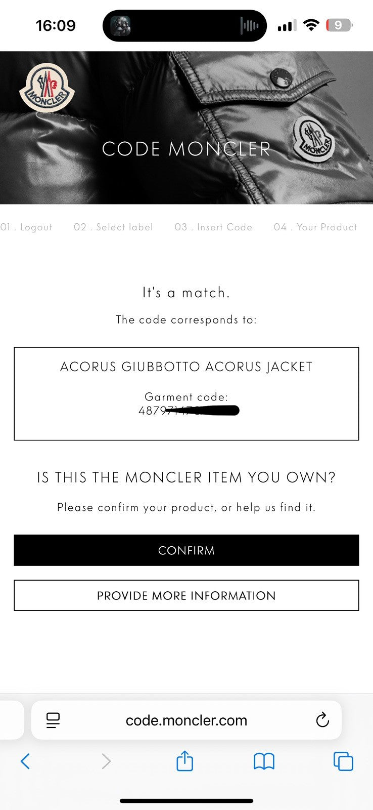 Moncler Acorus Giubbotto Light Khaki Jacket Size 3 (Large)