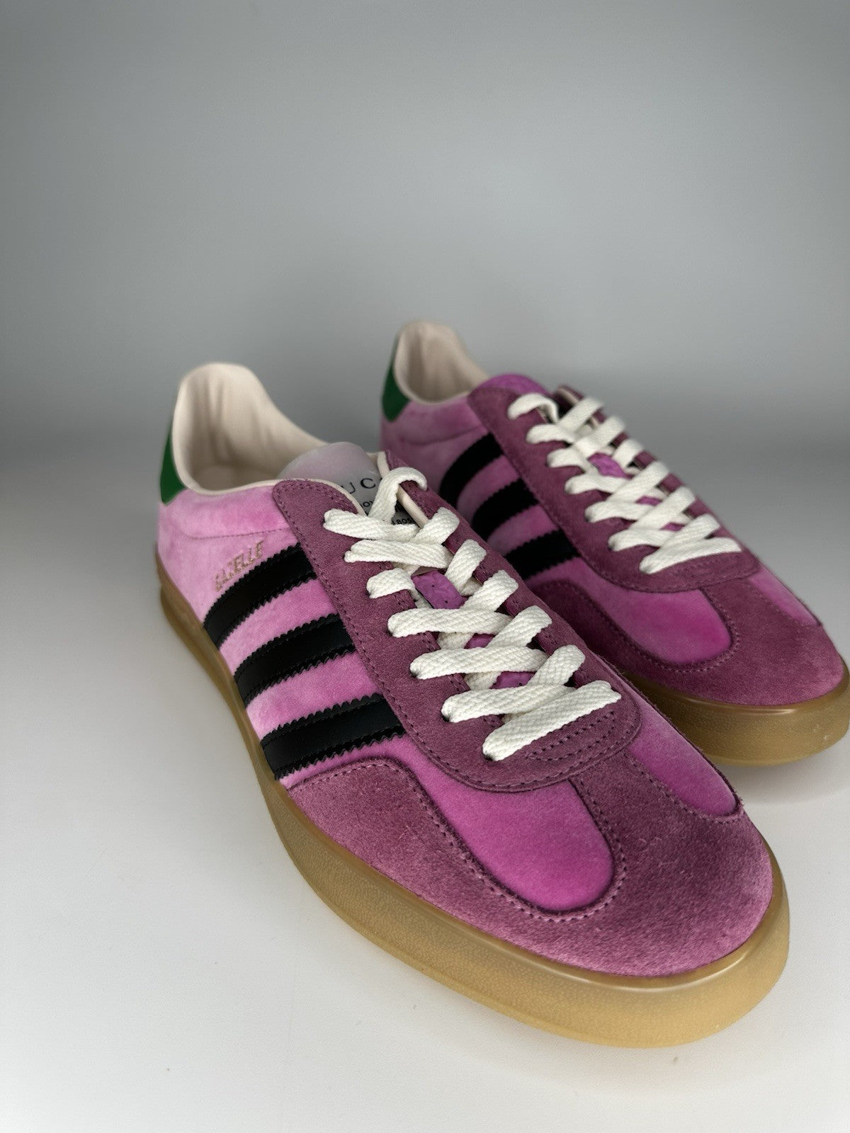 Adidas x Gucci Mens Gazelle Pink / Gum UK9.5 Deadstock