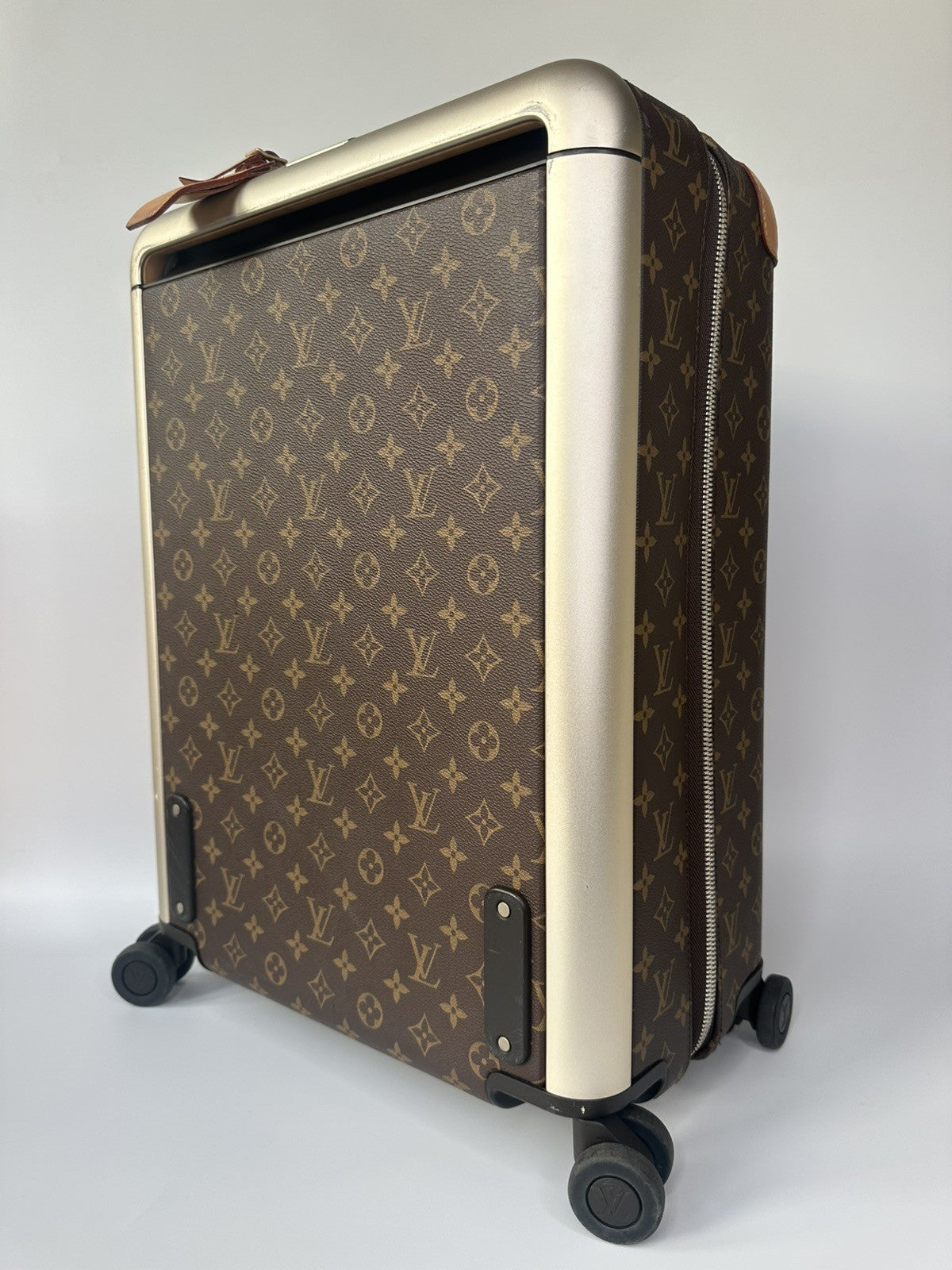 Louis Vuitton Horizon 55 Hand Luggage Carry On Case LV Monogram Brown & Beige