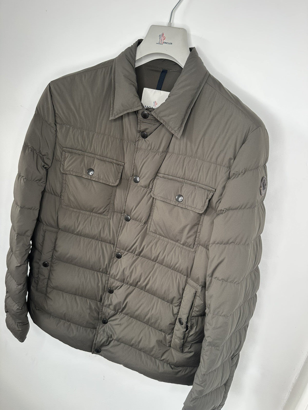 Moncler Luberon Giubbotto Jacket Size 3 (Large) Dark Khaki