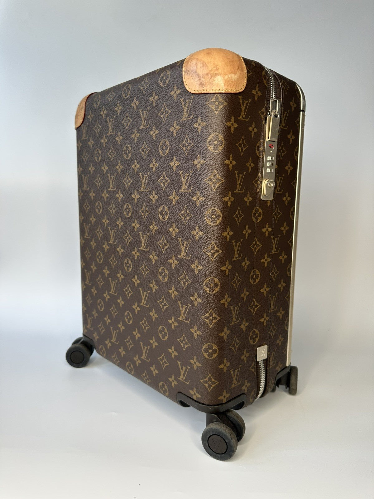Louis Vuitton Horizon 50 Hand Luggage Carry On Case LV Monogram Brown & Beige