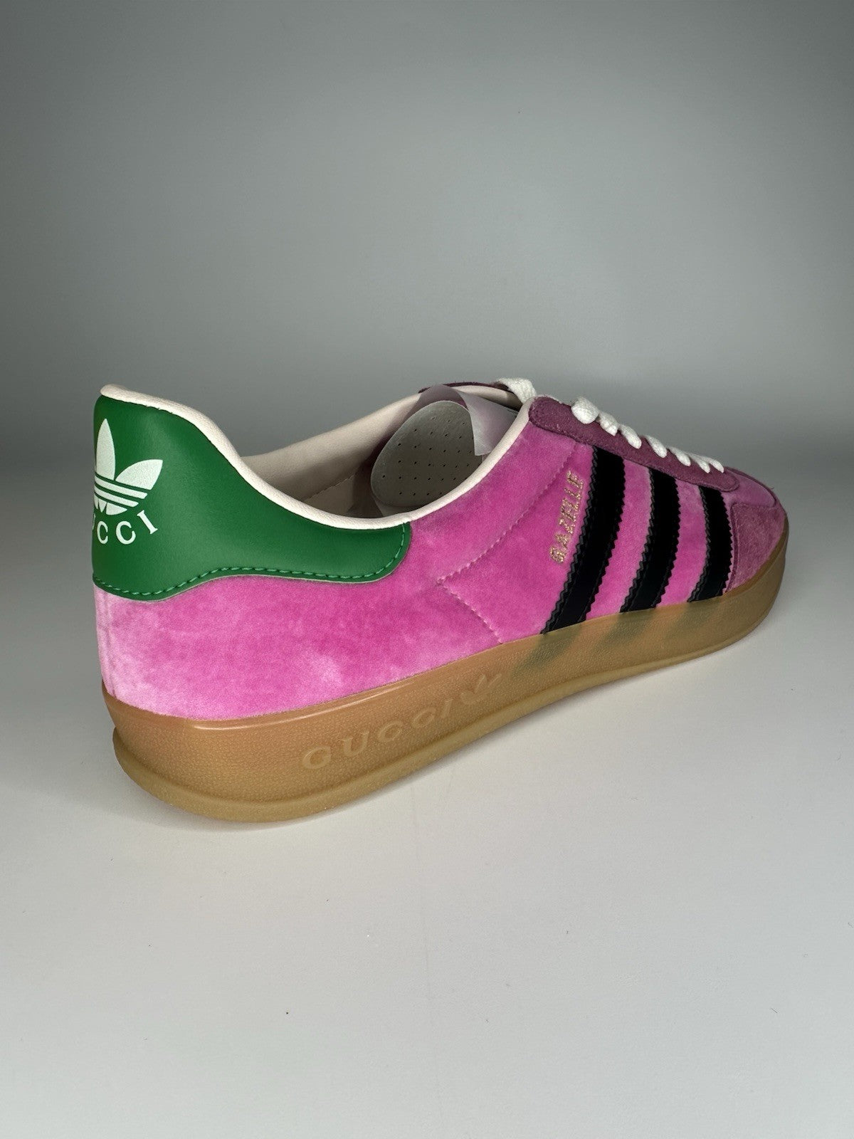 Adidas x Gucci Mens Gazelle Pink / Gum UK9.5 Deadstock