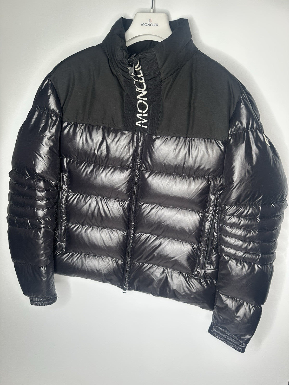 Moncler Giubbotto Bruel Jacket Size 3 / Large Mens Black Immaculate