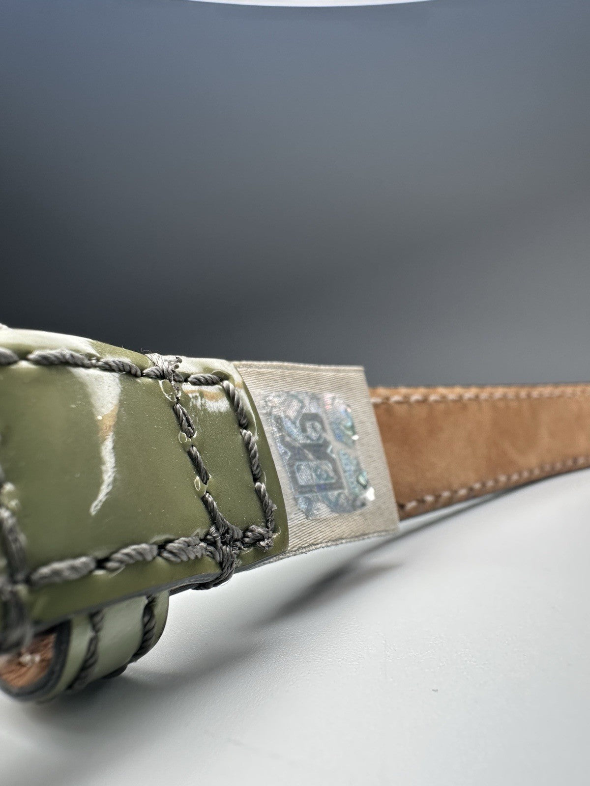 Dolce & Gabbana Pistachio Green Belt Womens 30 Inch / 75cm