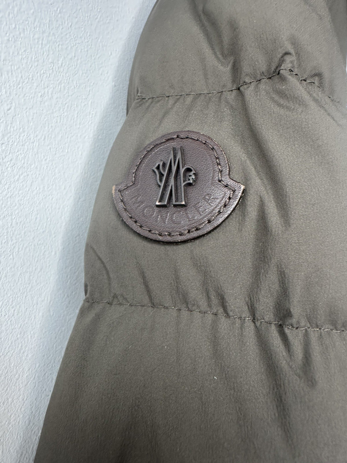 Moncler Luberon Giubbotto Jacket Size 3 (Large) Dark Khaki