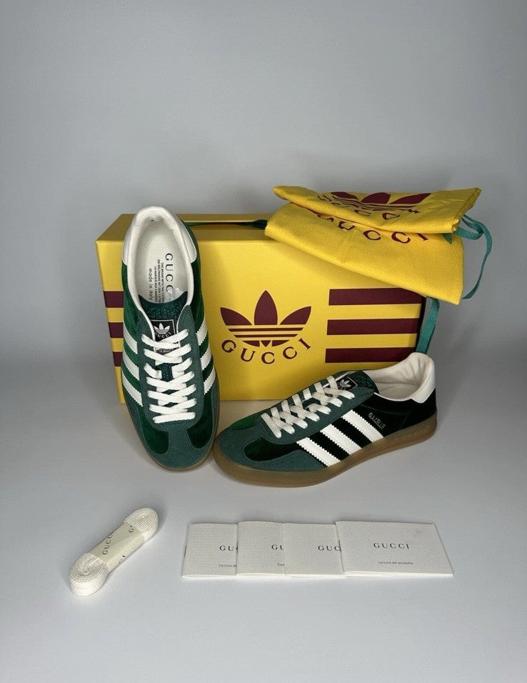 Gucci x Adidas Gazelle Men's sneakers Green UK6 US6.5 Deadstock