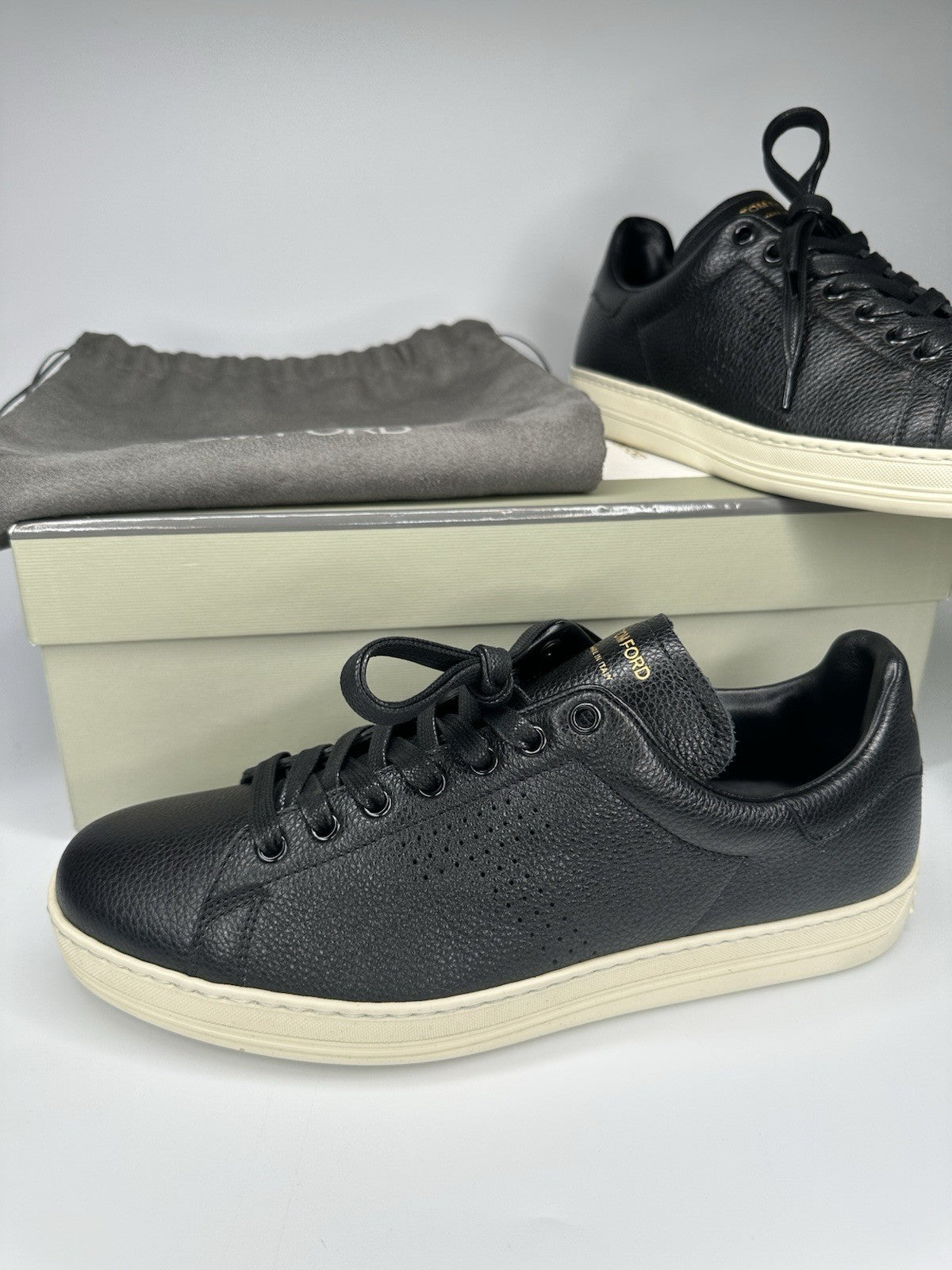 Tom Ford Warwick Black Sneakers Size UK8 US9  EU42 RRP £790