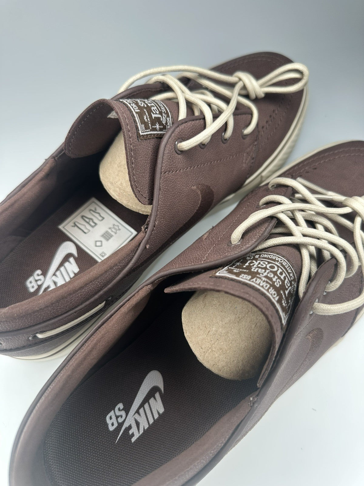 Nike Stefan Janoski Blue Box First Released UK9 EUR44 Dark Oak / Chefon Leather
