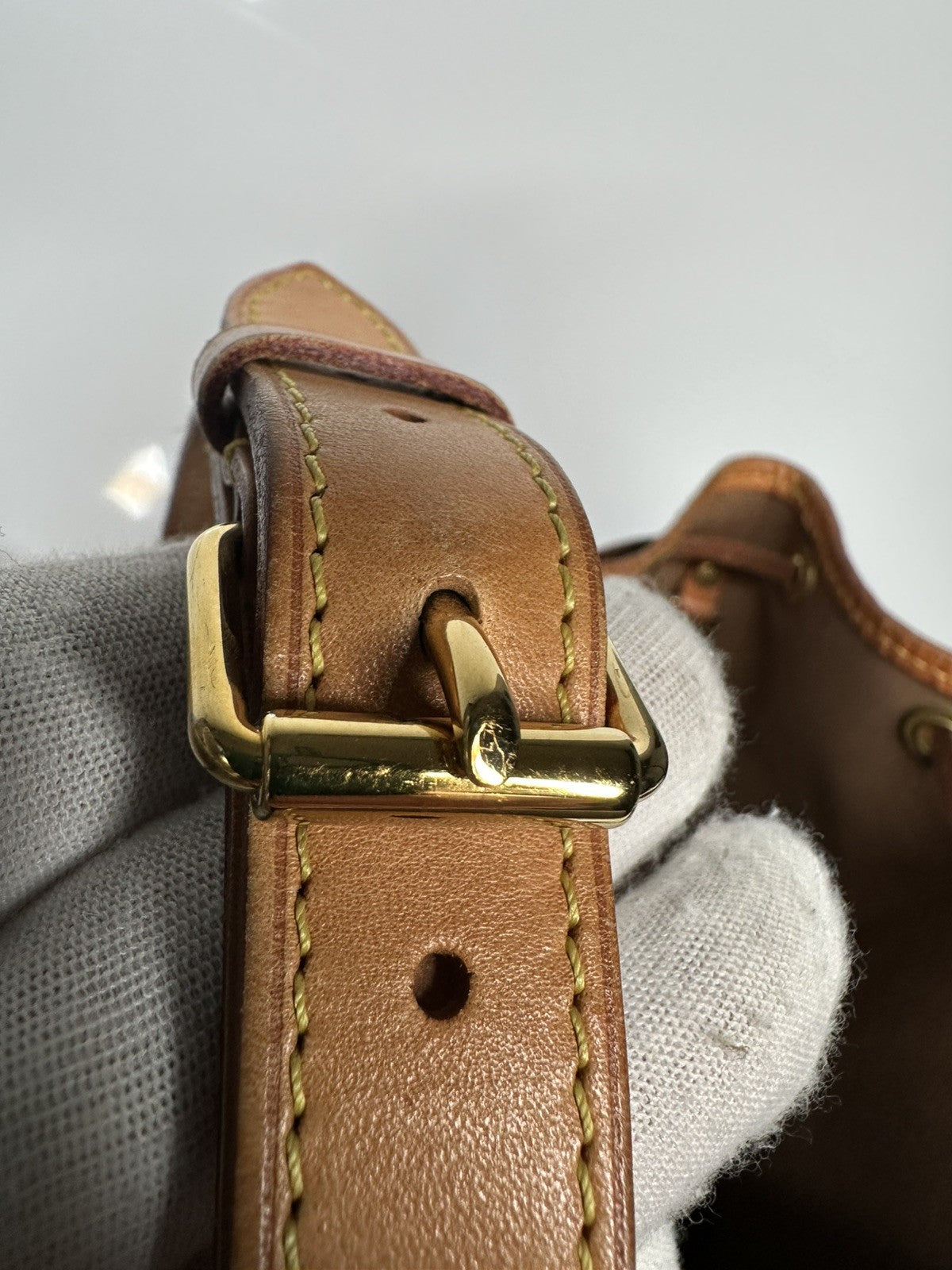 LOUIS VUITTON 2018 Noe BB Crossbody Shoulder Bag M40817 Monogram Canvas Leather