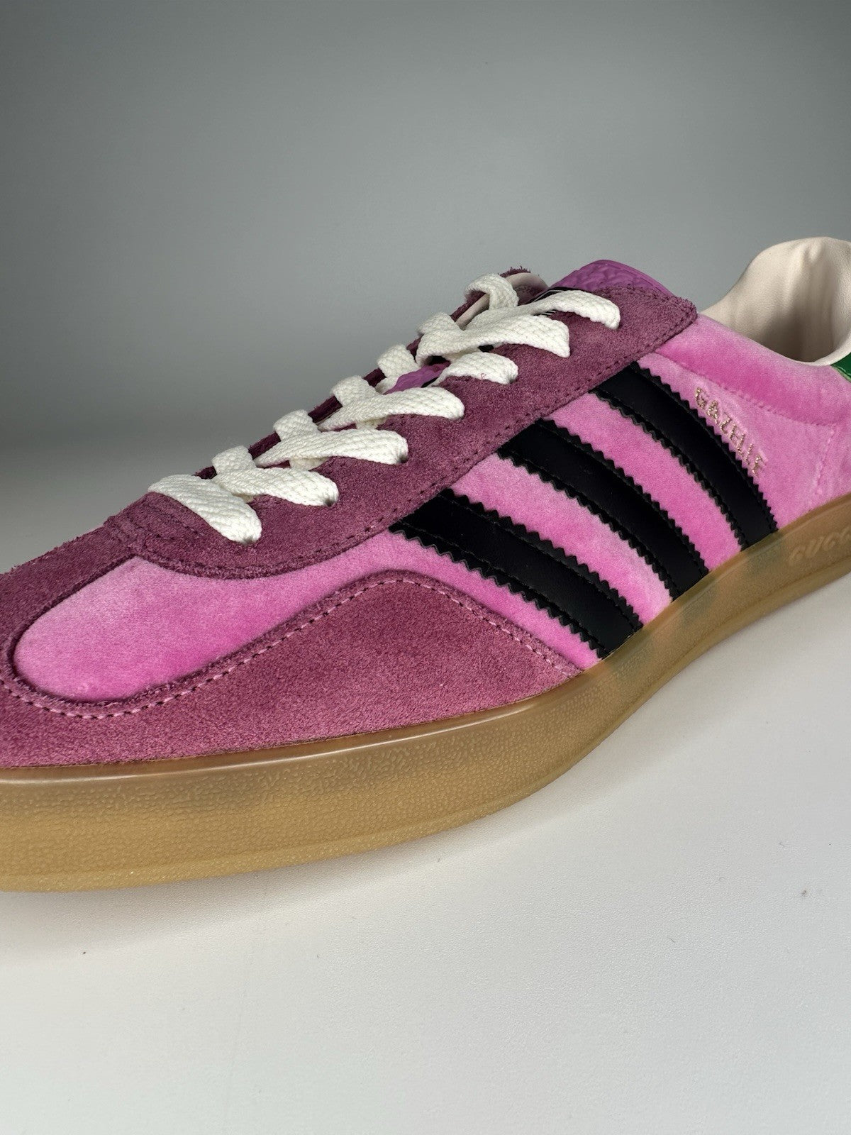 Adidas x Gucci Mens Gazelle Pink / Gum UK9.5 Deadstock