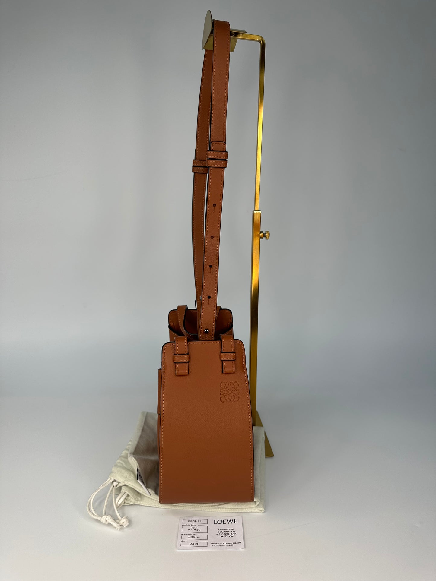 Loewe Hammock Leather Handbag Immaculate Condition Brown RRP £2085