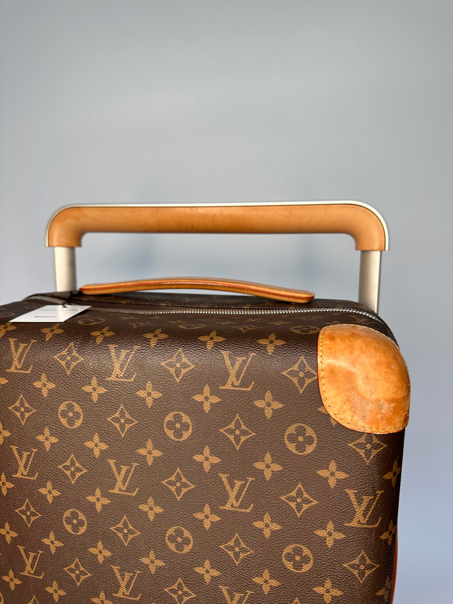 Louis Vuitton Horizon 55 Hand Luggage Carry On Case LV Monogram Brown & Beige
