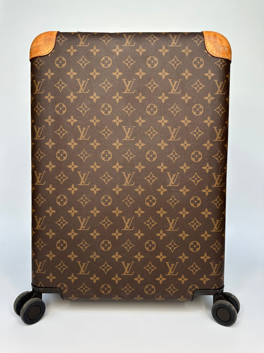 Louis Vuitton Horizon 55 Hand Luggage Carry On Case LV Monogram Brown & Beige