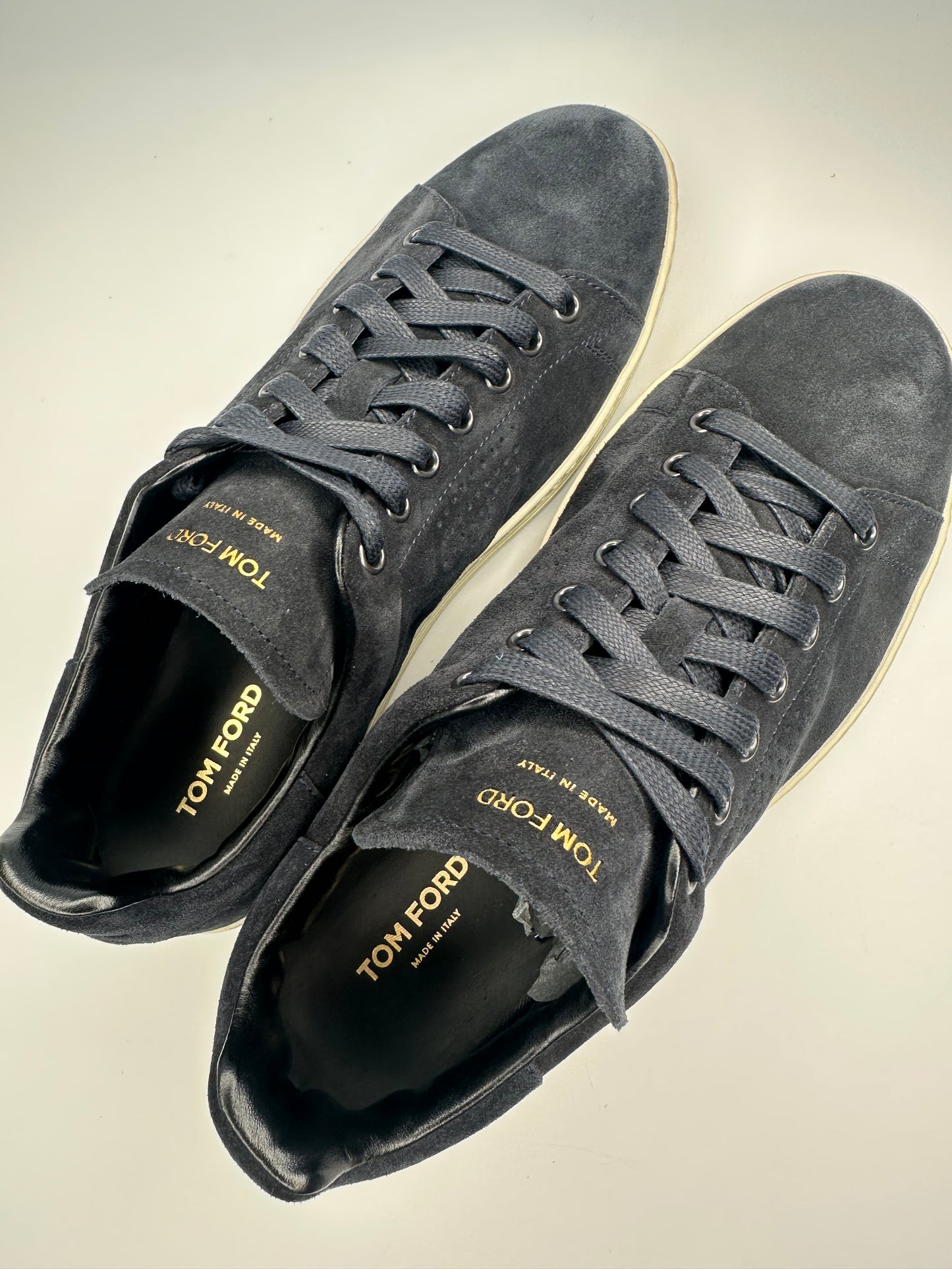 Tom Ford Trainers UK9 RRP £890 Dark Navy Blue Suede