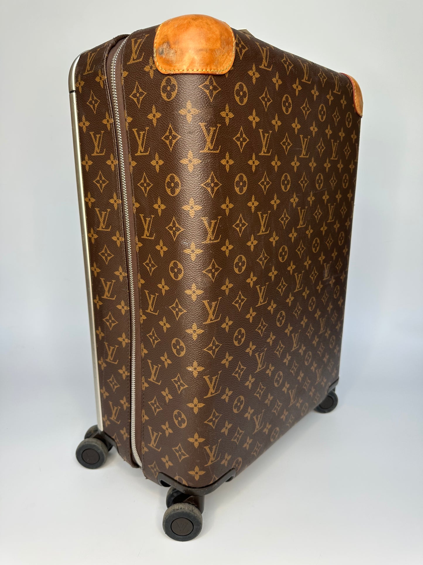 Louis Vuitton Horizon 55 Hand Luggage Carry On Case LV Monogram Brown & Beige