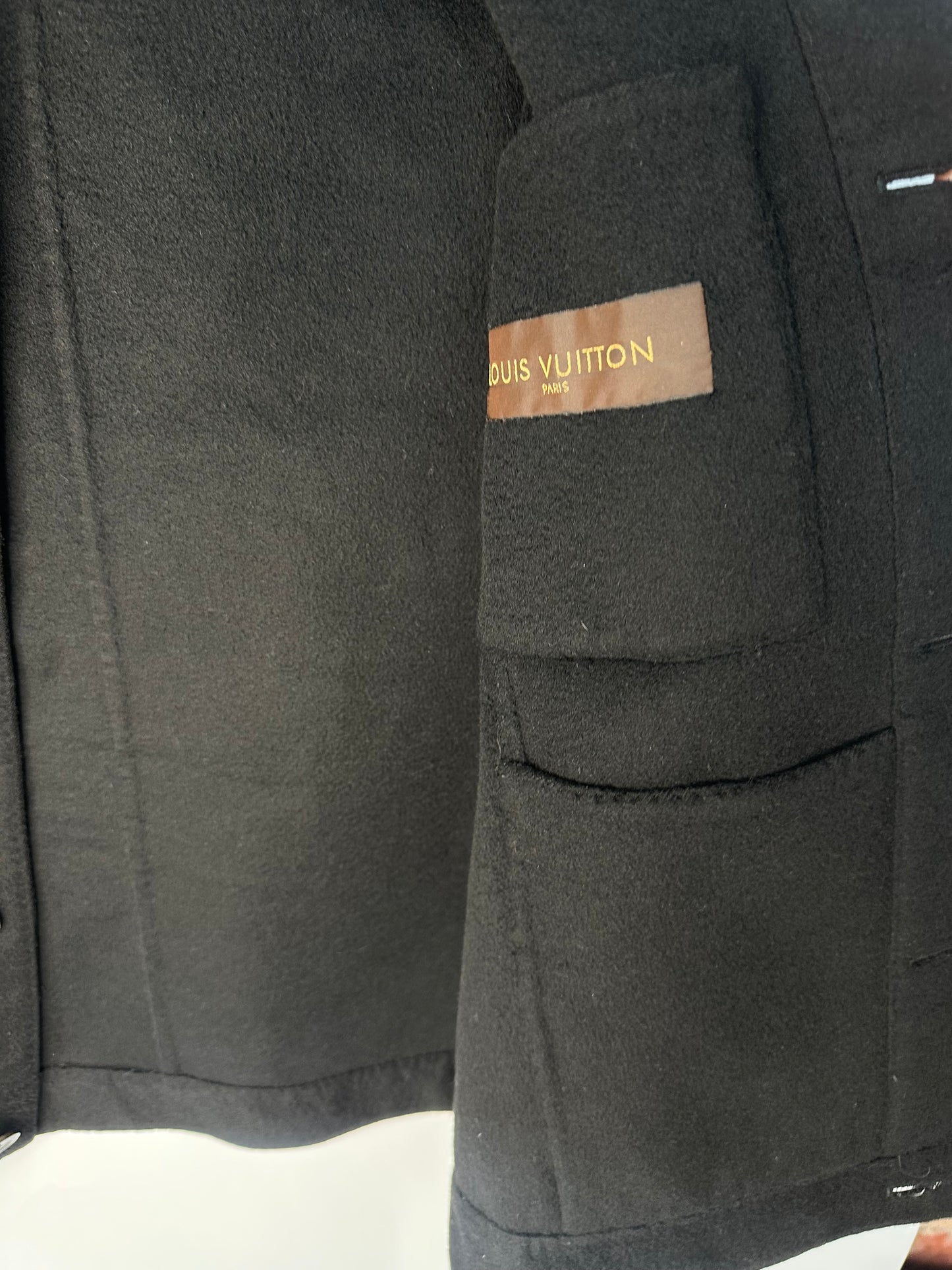 Louis Vuitton Cashmere Black Smart Casual Blouson Jacket