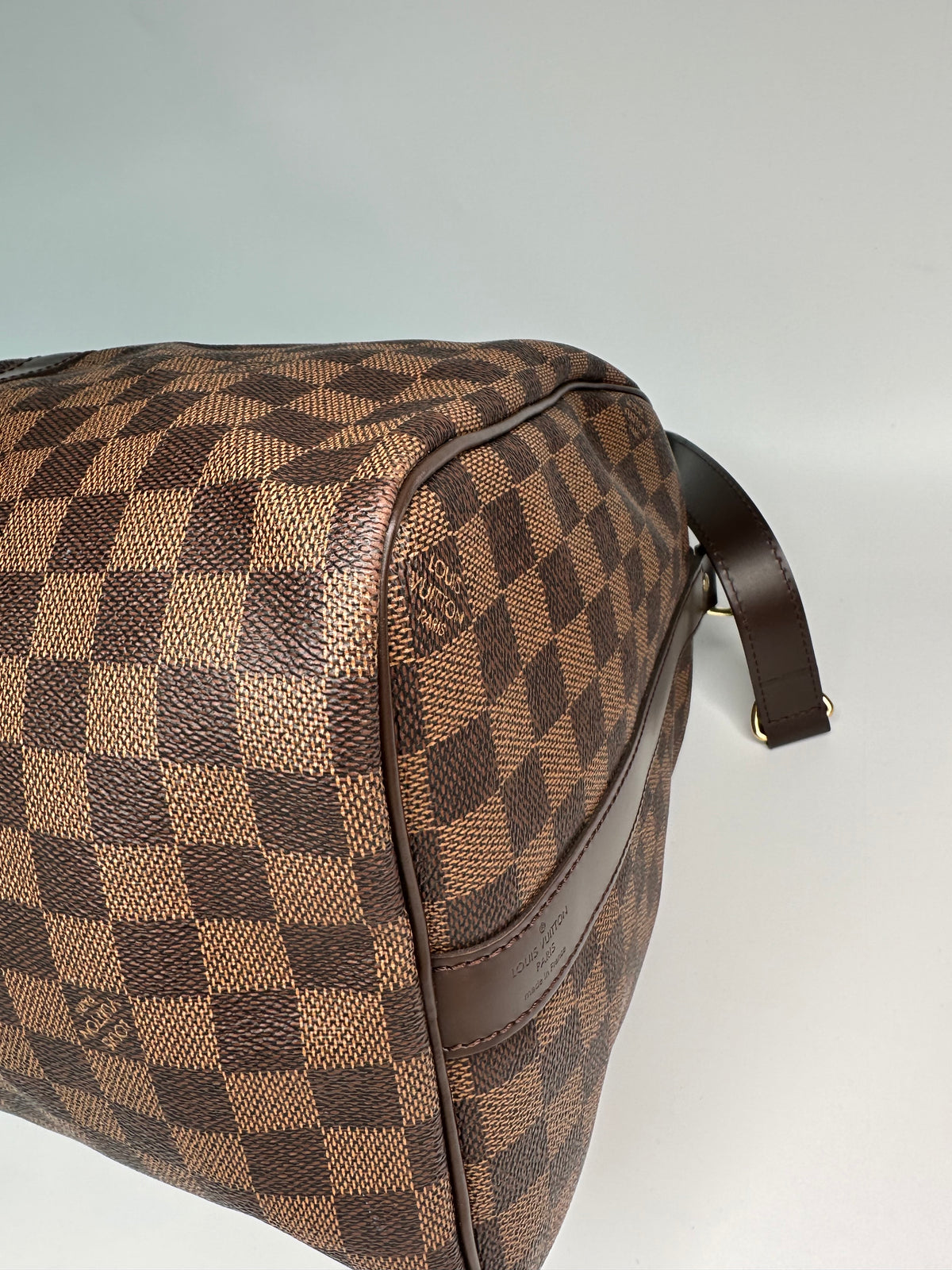Louis Vuitton Keepall 45 Bandouliere Damier Ebene Shoulder Bag