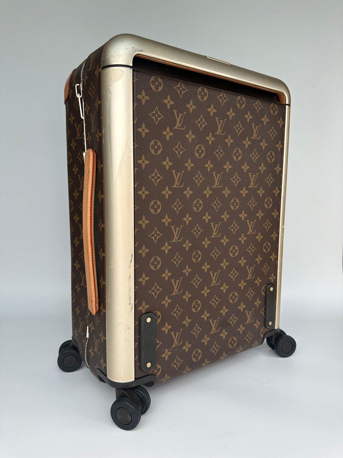 Louis Vuitton Horizon 55 Hand Luggage Carry On Case LV Monogram Brown & Beige (2)