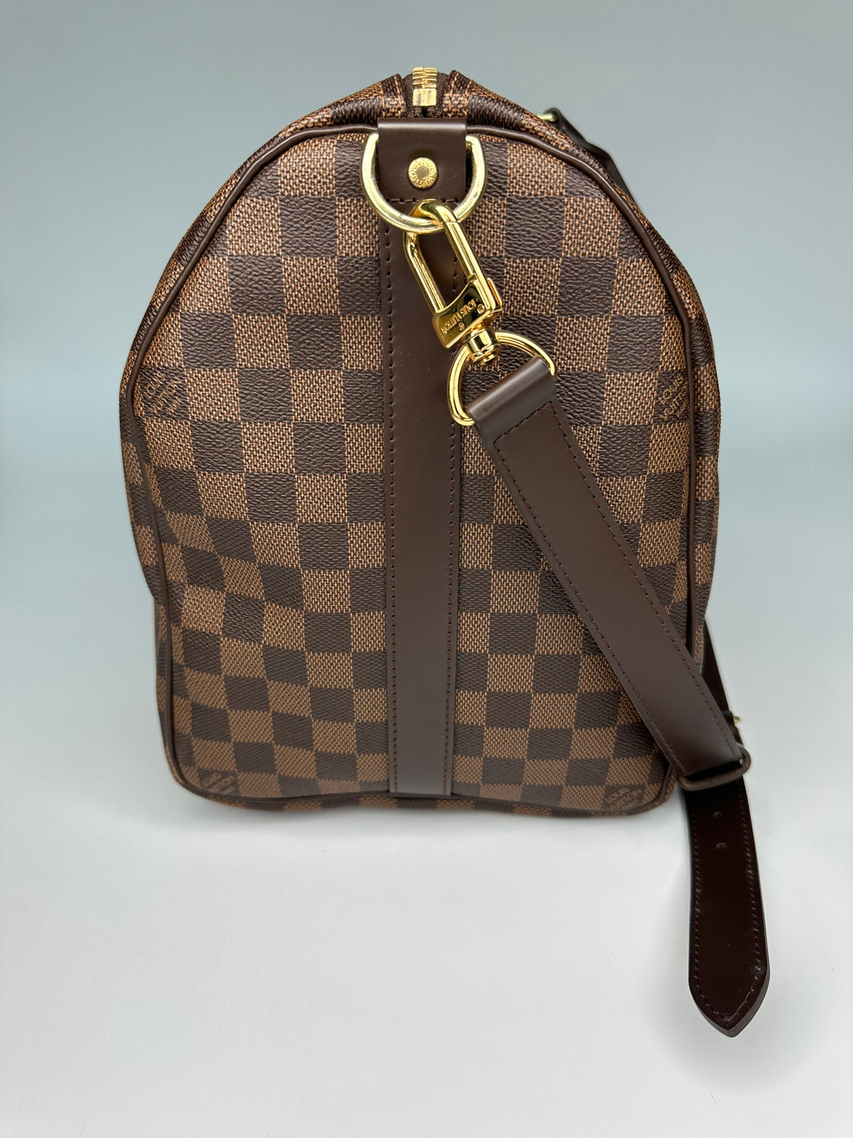 Louis Vuitton Keepall 45 Bandouliere Damier Ebene Shoulder Bag